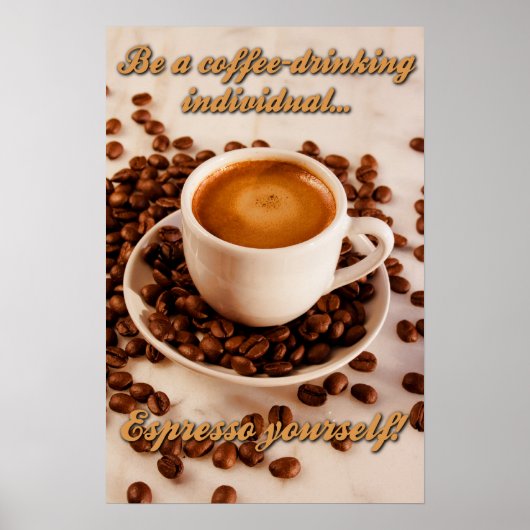 Espresso uzelf poster (Voorkant)