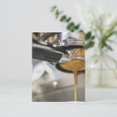 Espresso van koffie briefkaart (Staand voorkant)