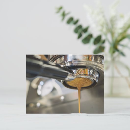Espresso van koffie briefkaart (Staand voorkant)