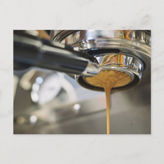 Espresso van koffie uitnodiging briefkaart (Voorkant)