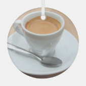 espresso, vers gekweekt glas ornament (Voorkant)