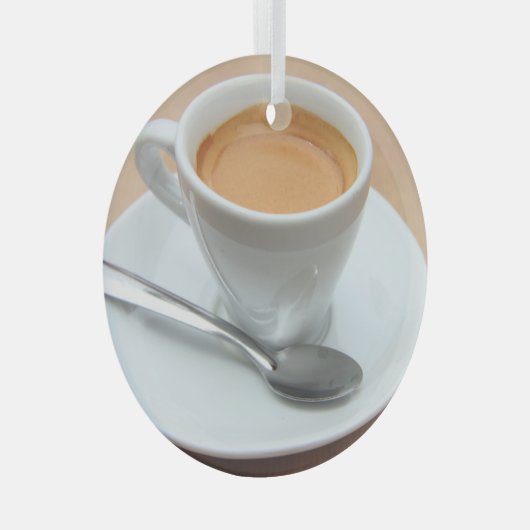 espresso, vers gekweekt glas ornament (Voorkant Rechts)