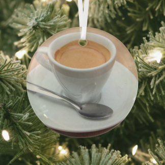 espresso, vers gekweekt glas ornament
