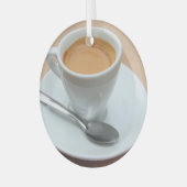 espresso, vers gekweekt glas ornament (Voorkant links)