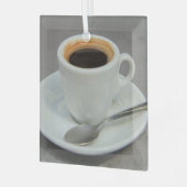 espresso, vers gekweekt glas ornament (Voorkant links)