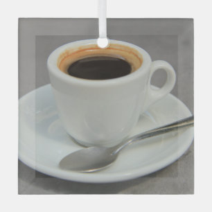 espresso, vers gekweekt glas ornament