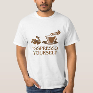 Espresso voor jezelf Koffie-Cup Design T-shirt