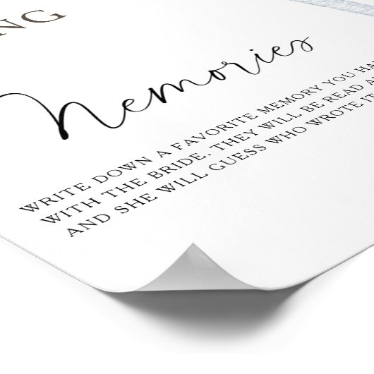 Espresso Vrijgezellenfeest Herinneringen met de br Poster (Hoek)