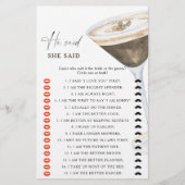 Espresso vrijgezellenfeest Hij zei dat ze spel zei (Voorkant)