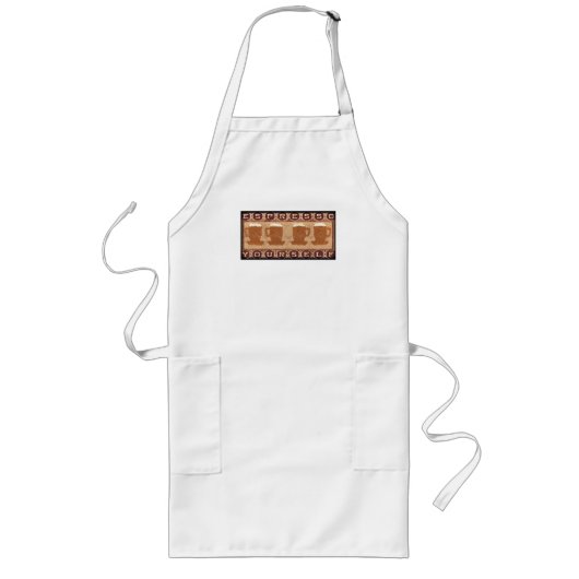 Espresso Yourself Apron Lang Schort (Voorkant)