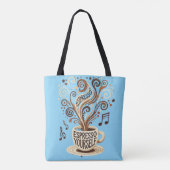  Espresso Yourself – Brewed Creativity Tote Bag (Achterkant)