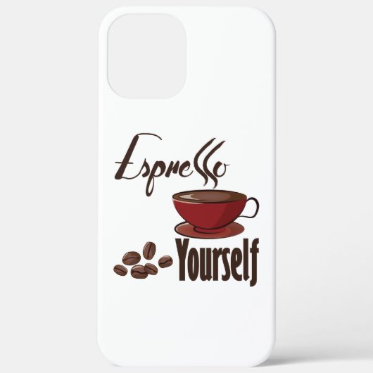 Espresso Yourself Coffee Pun Express uzelf Case-Mate iPhone Case (Achterkant)