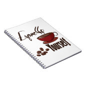 Espresso Yourself Coffee Pun Express uzelf Notitieboek (Rechterzijde)