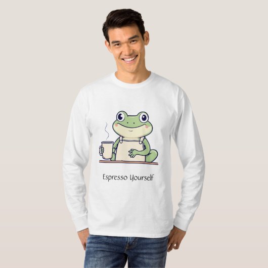 Espresso Yourself Frog Men's Tee T-shirt (Voorkant volledig)