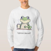 Espresso Yourself Frog Men's Tee T-shirt (Voorkant)