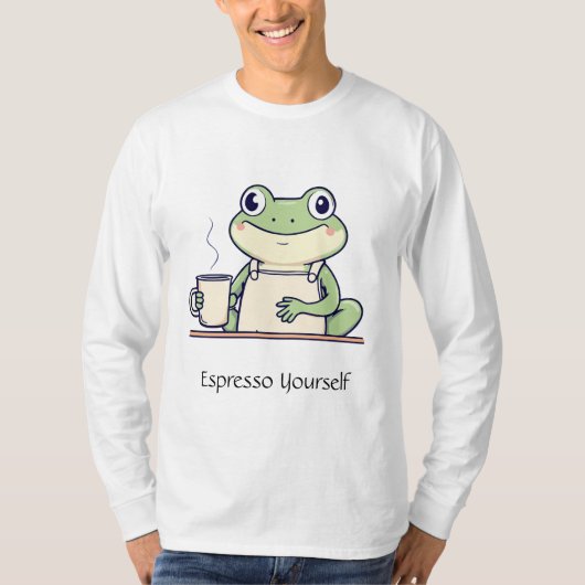 Espresso Yourself Frog Men's Tee T-shirt (Voorkant)