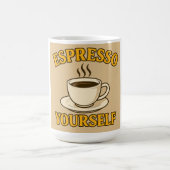 Espresso Yourself – Fun Coffee Lover Graphic Tee Koffiemok (Center)