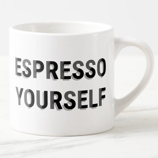 "Espresso Yourself" Fun Coffee Pun Espresso Kop