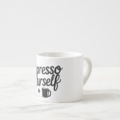 Espresso Yourself – Funny Coffee Mug for Caffeine Espresso Kop (Voorkant rechts)