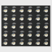 Espresso Yourself Funny Coffee Pun Cadeaupapier (Vlak)