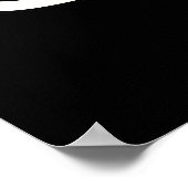 Espresso Yourself Funny Coffee Pun Dark BG Poster (Hoek)