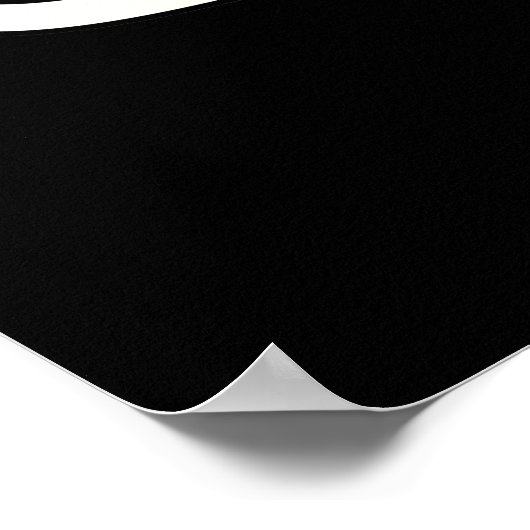 Espresso Yourself Funny Coffee Pun Dark BG Poster (Hoek)