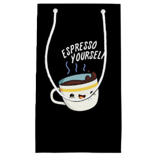 Espresso Yourself Funny Coffee Pun Klein Cadeauzakje