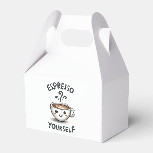 Espresso Yourself koffie Bedankdoosjes (Voorkant Zijde)