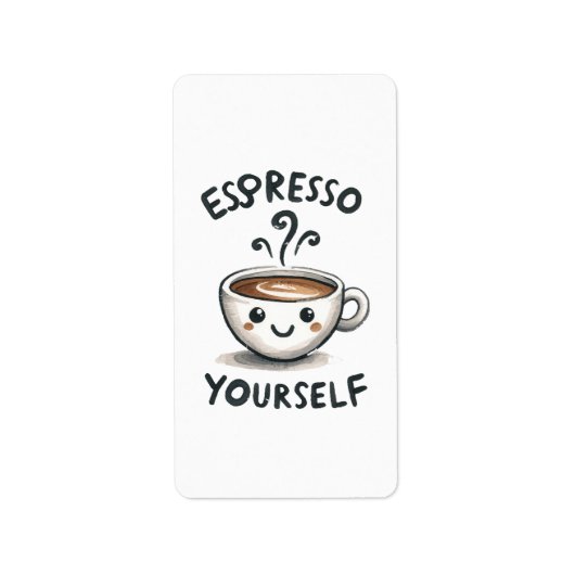 Espresso Yourself koffie Etiket (Voorkant)