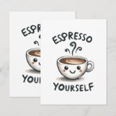 Espresso Yourself koffie Informatiekaartje (Voorkant / Achterkant)