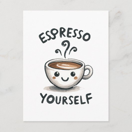 Espresso Yourself koffie Informatiekaartje (Voorkant)