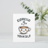 Espresso Yourself koffie Informatiekaartje (Staand voorkant)