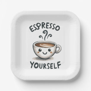 Espresso Yourself koffie Papieren Bordje