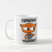 ESPRESSO YOURSELF Koffie Pun Humoureus Koffiemok (Links)