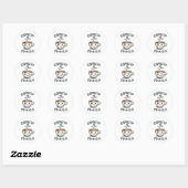 Espresso Yourself koffie Ronde Sticker (Vel)