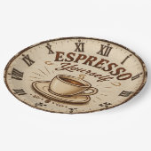 Espresso Yourself Vintage Coffee Papieren Bordje (Gekanteld)