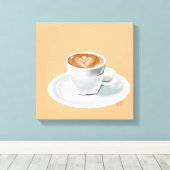 Espresso Yzelf Canvas Afdruk (Insitu (Houten vloer))
