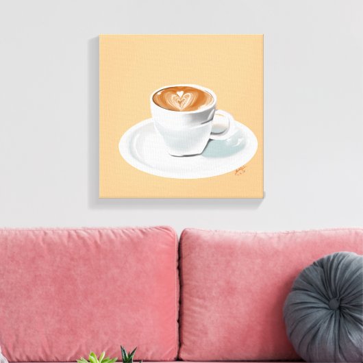Espresso Yzelf Canvas Afdruk (Insitu (Woonkamer))