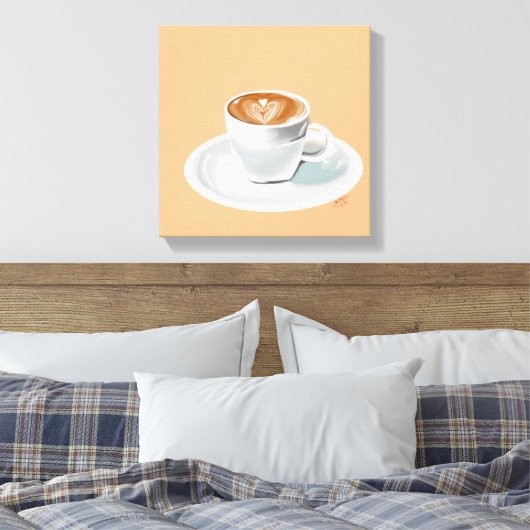Espresso Yzelf Canvas Afdruk (Insitu (Slaapkamer))