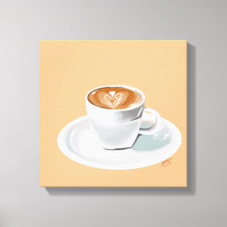 Espresso Yzelf Canvas Afdruk