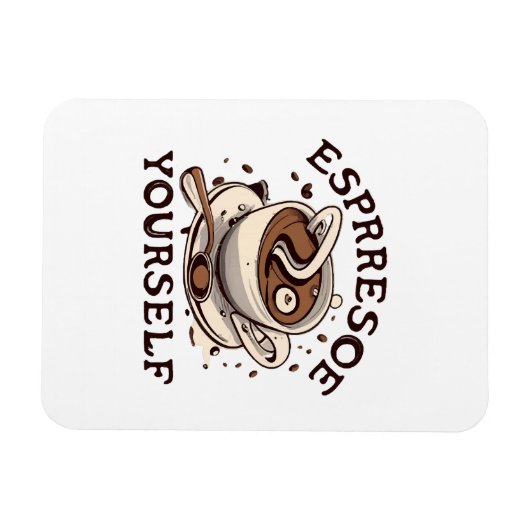 Espresso Yzelf Magneet (Horizontaal)
