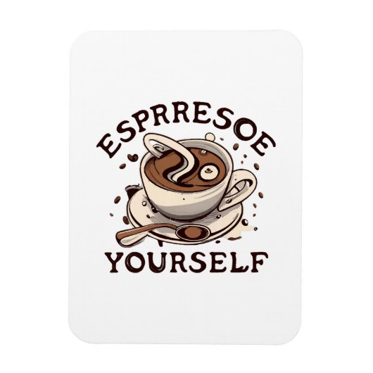 Espresso Yzelf Magneet (Verticaal)
