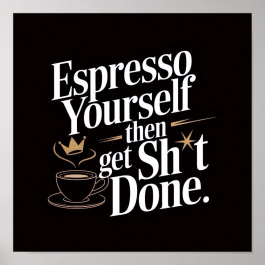 Espresso Yzelf Poster (Voorkant)