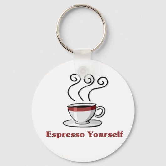 Espresso Yzelf Sleutelhanger (Voorkant)