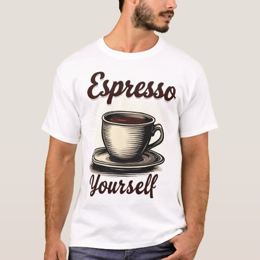 Espresso Yzelf T-shirt (Voorkant)