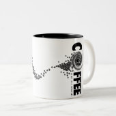 Espresso Yzelf Tweekleurige Koffiemok (Voorkant rechts)