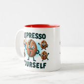 Espresso zelf Koffie Tweekleurige Koffiemok (Voorkant links)