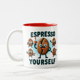 Espresso zelf Koffie Tweekleurige Koffiemok