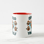 Espresso zelf Koffie Tweekleurige Koffiemok (Center)