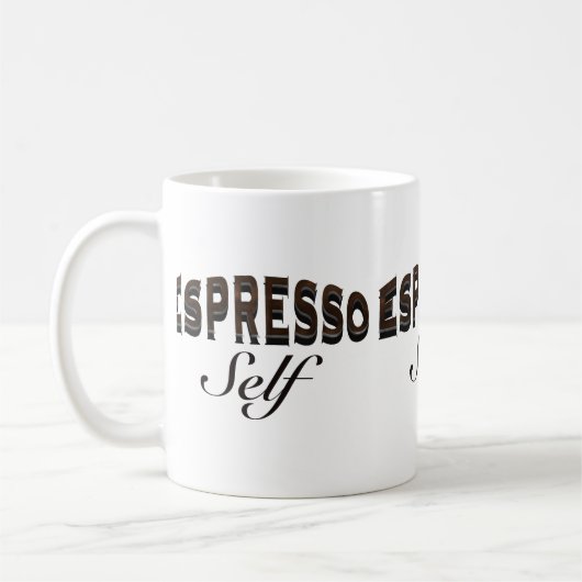 Espresso zelf koffiemok (Links)
